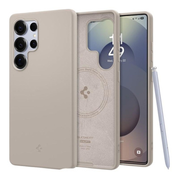 Spigen Silicone Fit MagSafe - pouzdro pro Samsung Galaxy S25 Ultra (Natural Titanium)