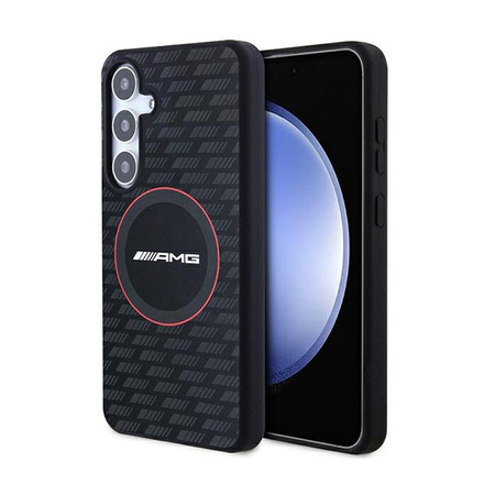 AMG Silikon Karbon-Muster MagSafe - Samsung Galaxy S24 Hülle (schwarz)
