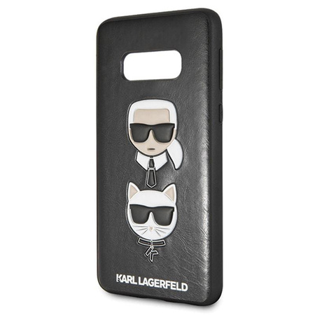 Embosované pouzdro Karl Lagerfeld Karl & Choupette - Pouzdro pro Samsung Galaxy S10e (černé)