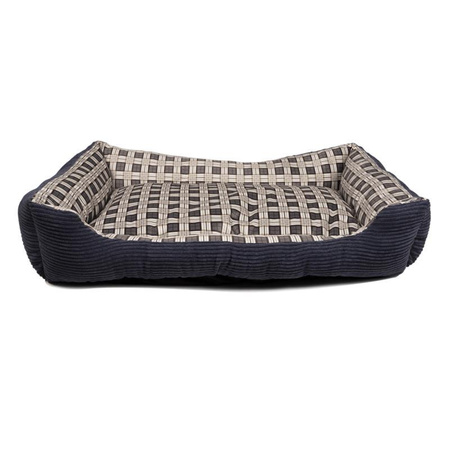 Canapé-lit pour chien 90 x 70 x 20 cm roz. XL (bleu marine)