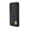 Ferrari Carbon Printed Line - Hülle für Samsung Galaxy S24+ (schwarz)