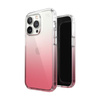 Speck Presidio Perfect-Clear + Ombre - iPhone 14 Pro Tasche mit MICROBAN-Beschichtung (Klar / Vintage Rose Fade)