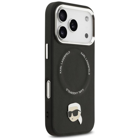 ETUI DO IPHONE 17 PRO do MAGSAFE KARL LAGERFELD ORYGINALNE CZARNE SKÓRZANE