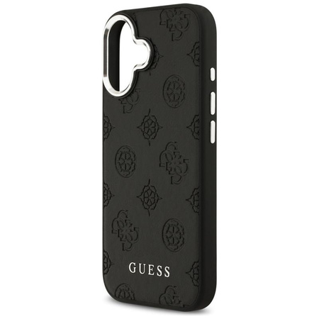 ETUI DO IPHONE 17 do MAGSAFE GUESS ORYGINALNE CZARNE SKÓRZANE MODNE CASE