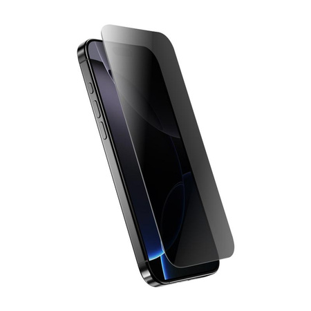 Crong Privacy 3D Armor Glass - Vetro temperato per la privacy iPhone 16e / iPhone 14 / iPhone 13 / iPhone 13 Pro