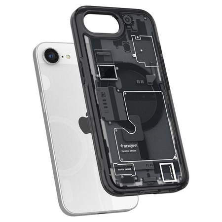 Spigen Ultra Hybrid MagSafe - pouzdro pro iPhone 16e (Zero One Black)