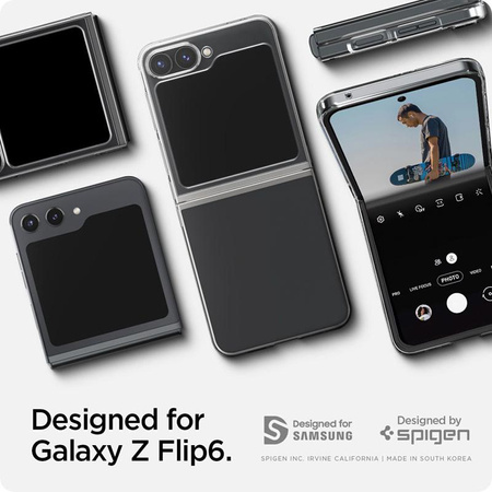 Spigen Airskin - Schutzhülle für Samsung Galaxy Z Flip 6 / 7 FE (Kristallklar)