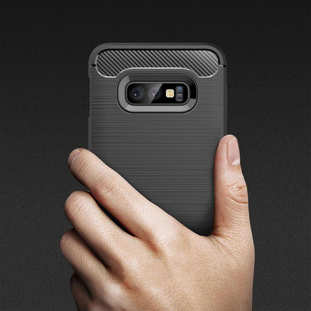 Kryt Crong Soft Armour - pouzdro pro Samsung Galaxy S10e (černé)