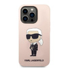 Karl Lagerfeld Silikon NFT Ikonik MagSafe - Hülle für iPhone 14 Pro (Pink)