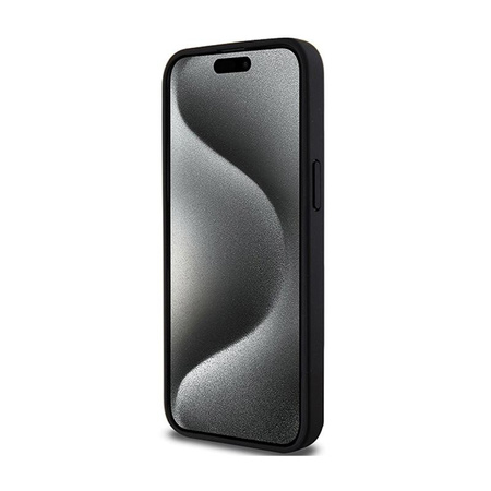 BMW Perforated Twisted Line MagSafe - Étui pour iPhone 15 Pro Max (noir)