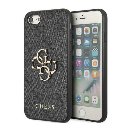 Guess 4G Big Metal Logo - Etui iPhone SE (2022/2020) / 8 / 7 (szary)