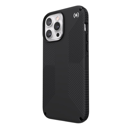 Speck Presidio2 Grip - Csúszásgátló tok iPhone 13 Pro Max / iPhone 12 Pro Max készülékhez (fekete)