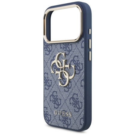 Guess 4G Big 4G Classic Logo - Case iPhone 17 Pro (Blau / Gold)