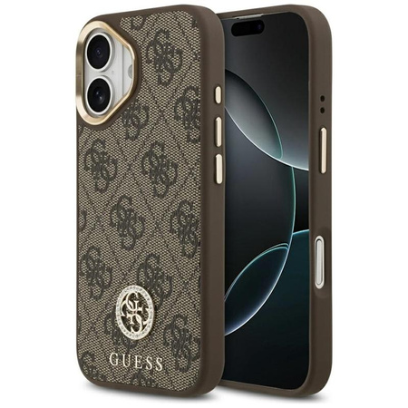 Guess 4G Strass Logo MagSafe - Case iPhone 17 (Brown)