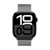 Crong Milano Steel - Rozsdamentes acél szíj Apple Watch 44/45/46/49 mm-es órához (ezüst)