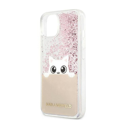 Karl Lagerfeld K-Peek A Boo - iPhone 11 Pro Max tok (csillogó rózsaszín arany)