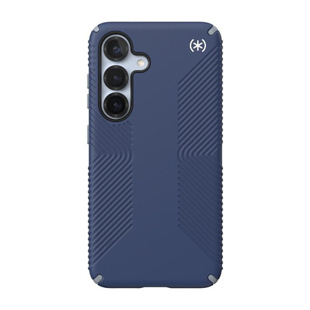 Speck Presidio2 Grip Magnet - Étui MagSafe Samsung Galaxy S25 / 24 (Bleu côtier/Gris poussière/Blanc)