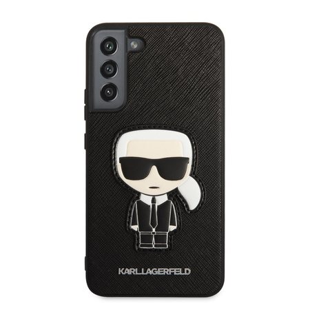 Karl Lagerfeld Saffiano Ikonik Patch - Samsung Galaxy S22+ Tasche (schwarz)