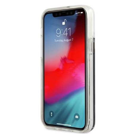 Karl Lagerfeld Liquid Glitter Gatsby - Coque pour iPhone 12 / iPhone 12 Pro (noir)