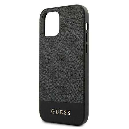 Guess 4G Bottom Stripe Collection - iPhone 12 Pro Max Case (gray)