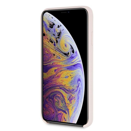 Karl Lagerfeld Silicone Iconic - Coque iPhone Xs Max (rose clair)