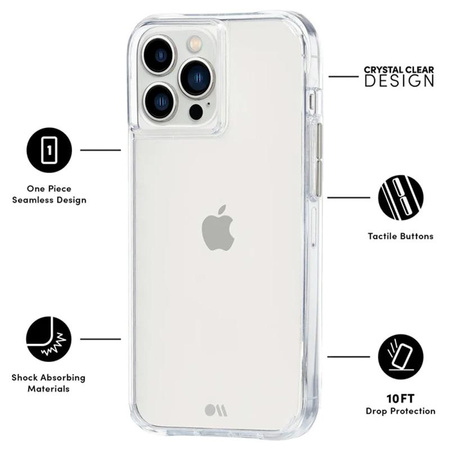 Case-Mate Tough Clear - Coque pour iPhone 13 Pro Max (Transparent)