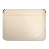 Guess Saffiano Triangle Logo Sleeve - Etui na notebooka 16" (beżowy)