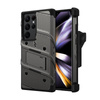 ZIZO BOLT Series - Armored case for Samsung Galaxy S23 Ultra with 9H glass for screen + holder with stand (gray)
