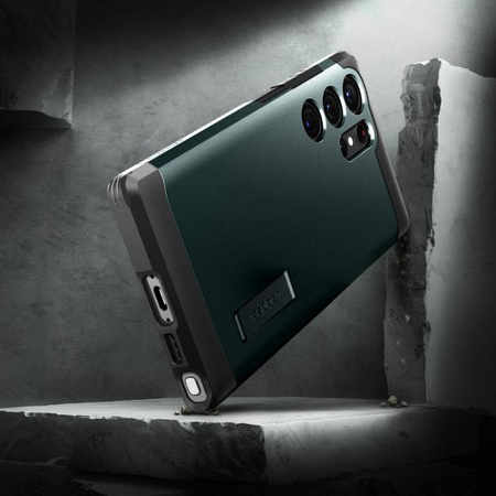 Spigen Tough Armor - Etui pour Samsung Galaxy S23 Ultra (Abyss Green)