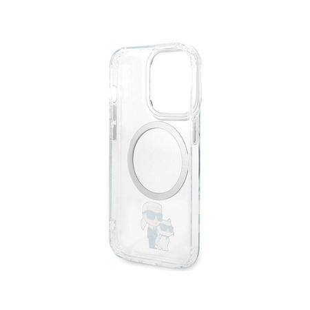 Karl Lagerfeld IML NFT Karl & Choupette MagSafe - Étui pour iPhone 13 Pro (Transparent)