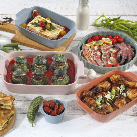 Küchenprofi Porto - Plat à four / plat à gratin en céramique 30×19×6,5 cm (vert)