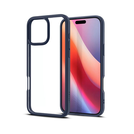 Spigen Ultra Hybrid - tok iPhone 16 Pro készülékhez (sötétkék)