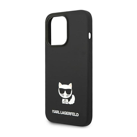 Karl Lagerfeld Choupette Body - pouzdro pro iPhone 14 Pro Max (černé)