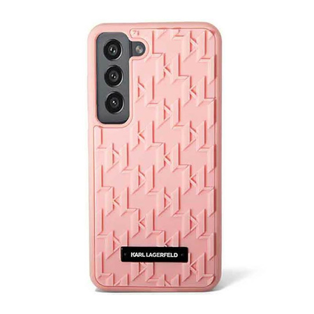 Karl Lagerfeld Monogram 3D Pattern - Samsung Galaxy S23 Case (pink)