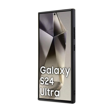 BMW Signature Leather Textured & Line MagSafe - Étui Samsung Galaxy S24 Ultra (noir)