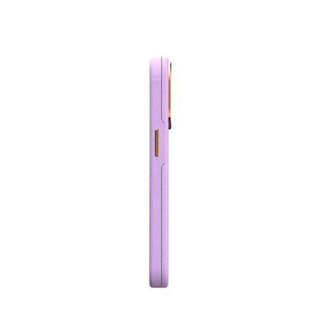 Moshi Napa Slim MagSafe - kožené pouzdro pro iPhone 14 Pro (levandulově fialové)
