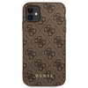 Guess 4G Metal Gold Logo – Etui iPhone 11 (brązowy)