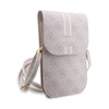Guess 4G Stripes - Crossbody taška na telefon (růžová)