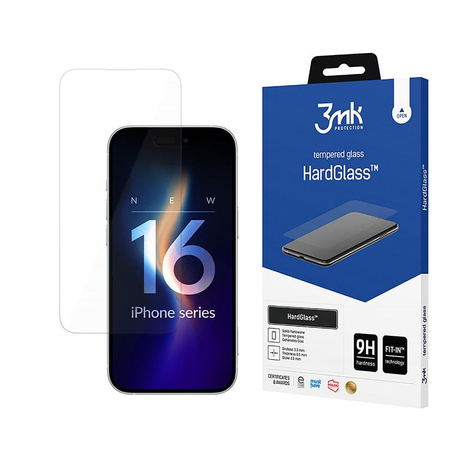 3mk HardGlass - Tempered Glass for iPhone 16