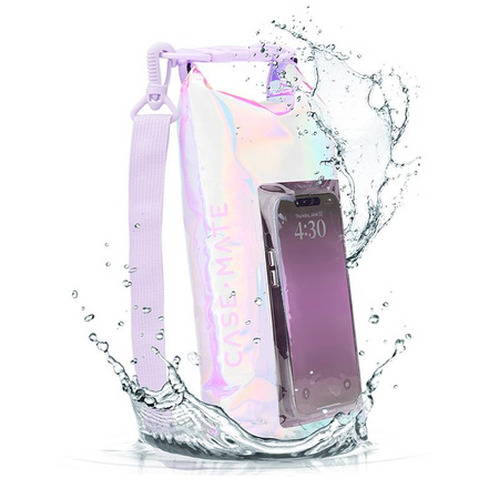 Case-Mate Waterproof Mini Phone Bucket Dry Bag - Waterproof bag with pocket for phone up to 7" (Soap Bubble)