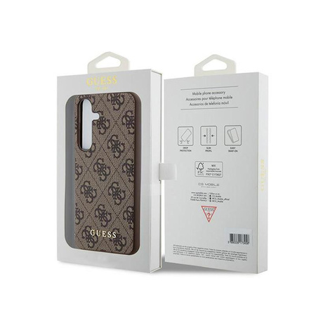 Guess 4G Metal Gold Logo - Samsung Galaxy S24 Case (brown)