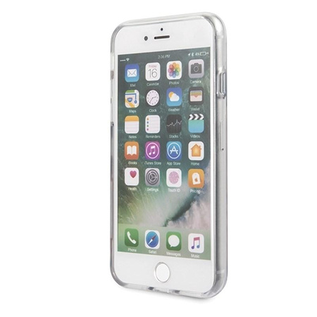 Guess Flower Shiny Collection N2 - Tasche iPhone SE 2020 / 8 / 7 (Flieder)