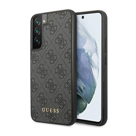 Guess 4G Metal Logo - pouzdro pro Samsung Galaxy S23 (šedé)