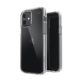 Speck Presidio Perfect-Clear - Coque pour iPhone 12 / iPhone 12 Pro avec revêtement MICROBAN (transparent)