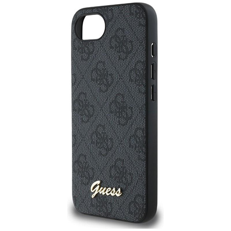 Guess 4G Script Logo MagSafe - tok iPhone 16e készülékhez (fekete)