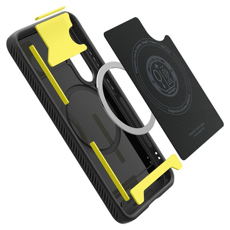 Spigen Rugged Armor MagSafe - pouzdro pro Samsung Galaxy S25 (matně černé)