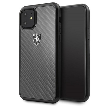 Ferrari Real Carbon Heritage - iPhone 11 tok (fekete)
