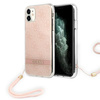 Guess 4G Print Cord - Tasche mit Lanyard iPhone 11 (Pink)
