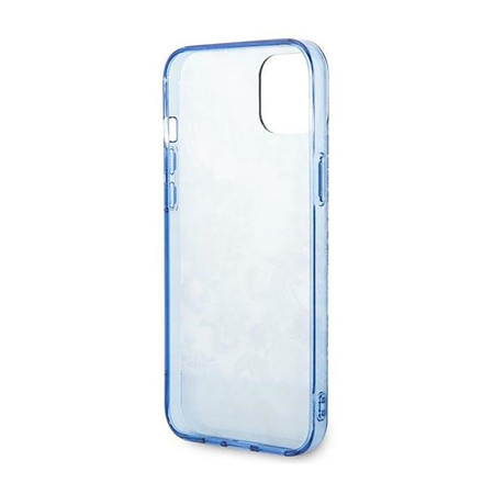 Guess Porcelain Collection - Coque pour iPhone 14 Plus (bleu)