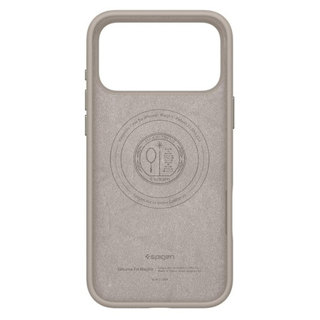 ETUI DO IPHONE 17 PRO MAX do MAGSAFE SPIGEN SILIKONOWE ORYGINALNE BEŻOWE
